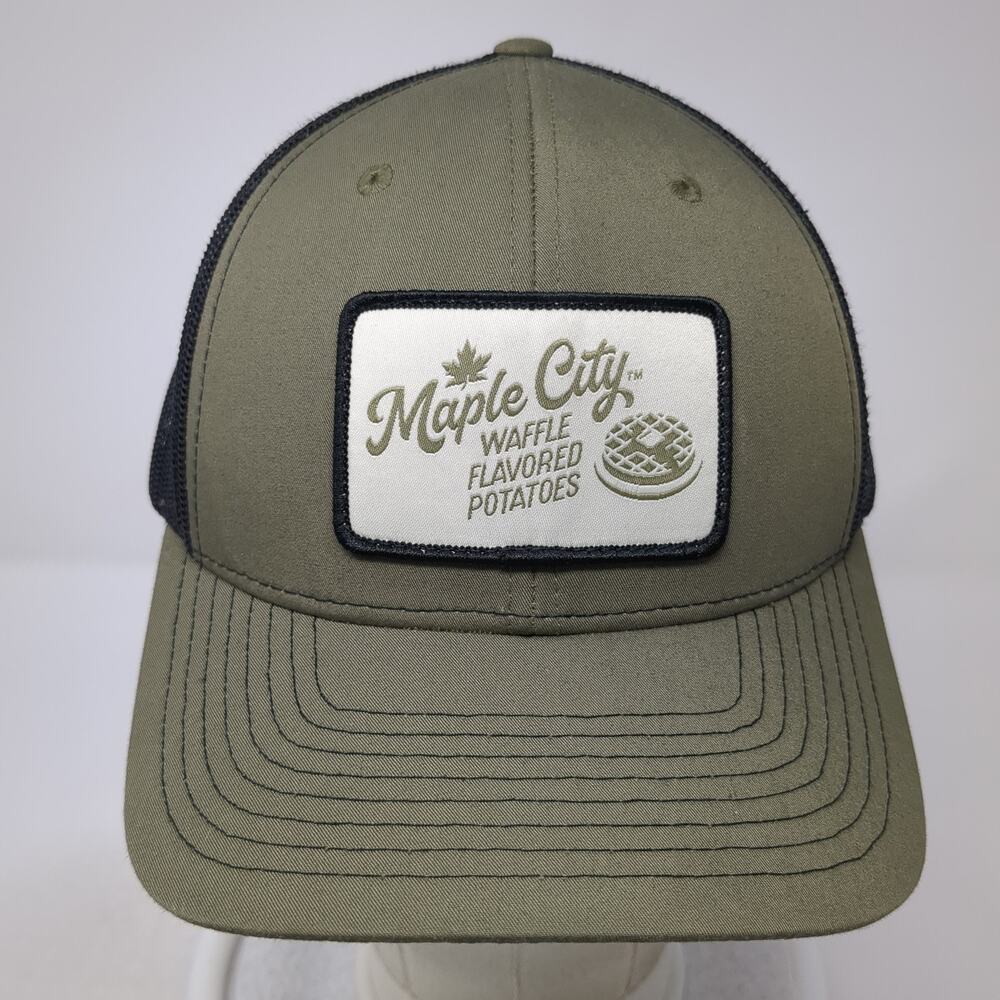 Maple City Simplot Snapback Trucker Hat Green One… - image 2
